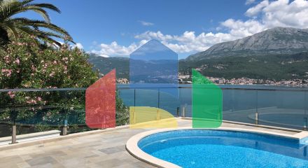 A villa is offered for sale in Njivice, Herceg Novi community.