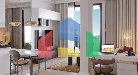 Студия с садом и террасой в новом комплексе с бассейном в Бока-Которском Заливе