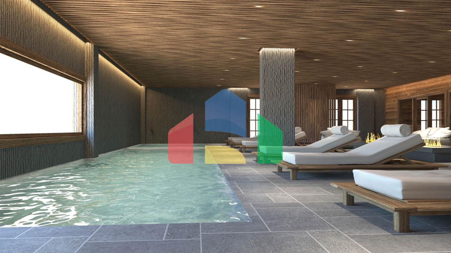 Квартира с двумя спальнями в новом жилом комплексе в Колашине.