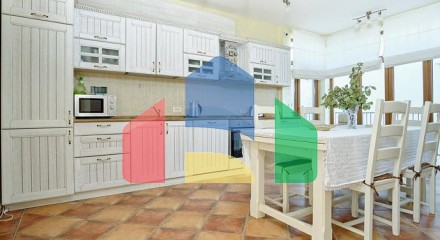 four-storey  townhouse in the residential complex
