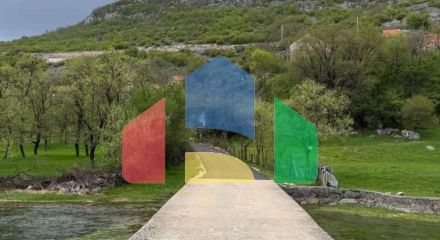 Легальный каменный дом с участком в тихом поселке возле Никшича