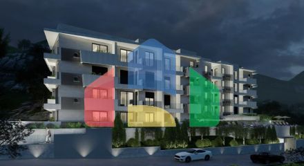 Apartment with 1 bedroom in a new building, with sea views in a complex with a swimming pool in Petrovac