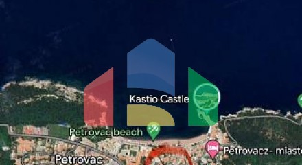 Urbanized plot with an unfinished residential building in Petrovac