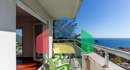 Трехкомнатная квартира в Петровце с видом на море Трехкомнатная квартира в Петровце с видом на море