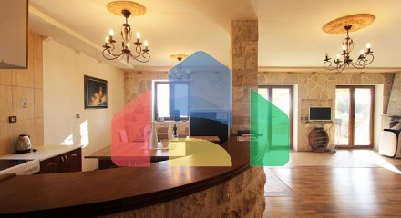 Rustic style villa with seaview
