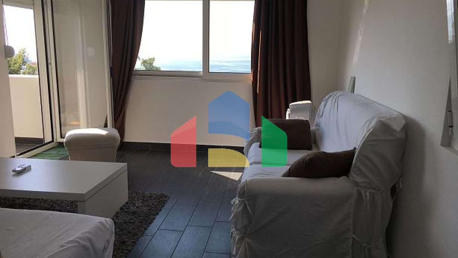 Дуплекс квартира с видом на Средиземное море в Петровце, 104 м²