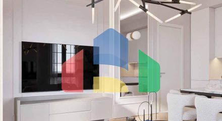 Квартира с террасой в 90 метрах от моря в Прчане, Которский залив