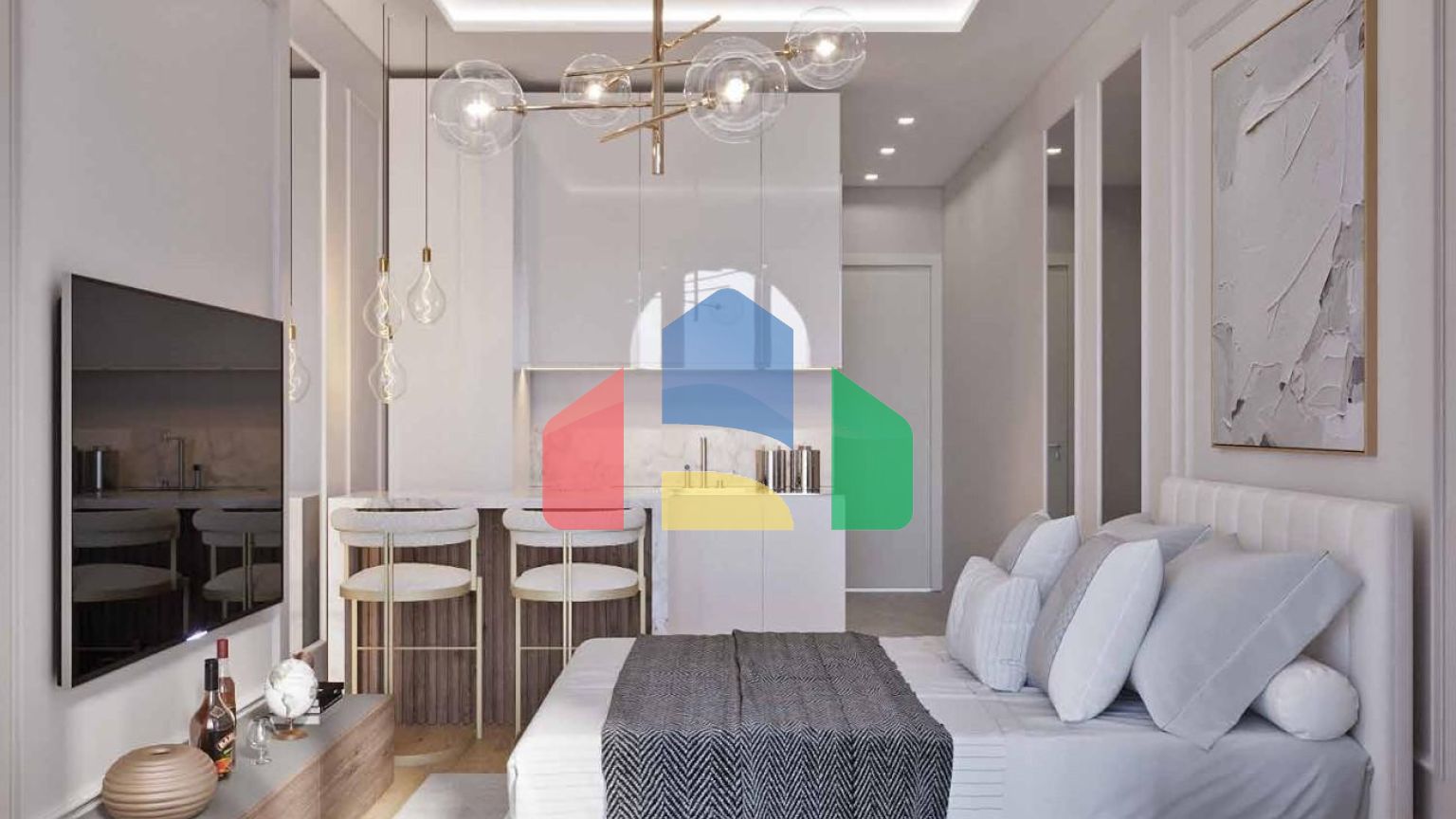 Двухкомнатная квартира с террасой в 90 метрах от моря в Прчане, Которский залив