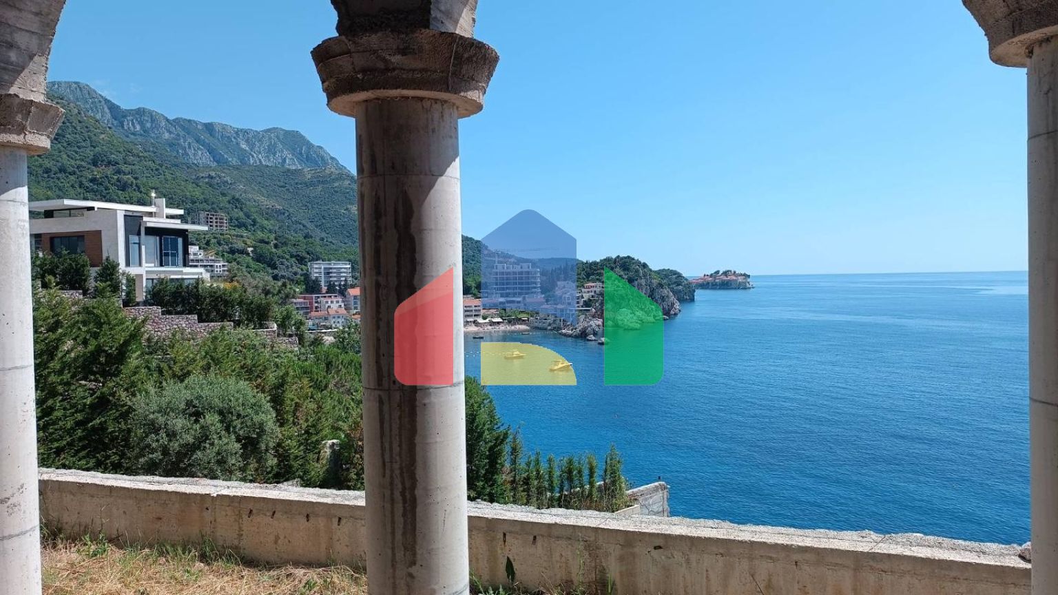 Вилла в уникальном месте на 1 береговой линии в Пржно (Милочер)