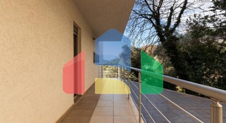 Luxury apartment in Pržno, terrace with a sea view