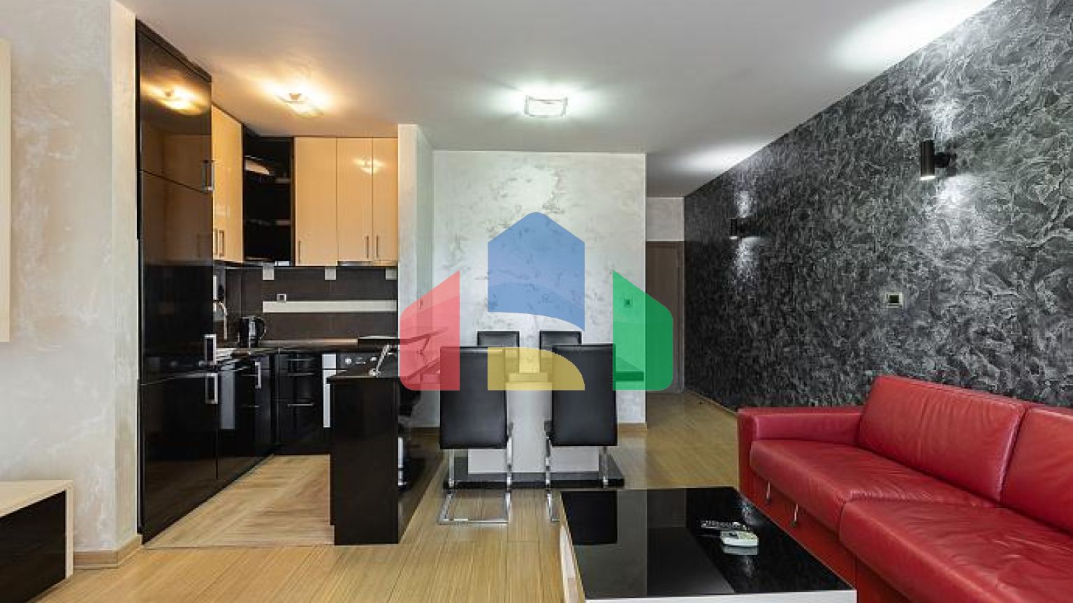 Роскошная квартира в Пржно, терраса с видом на море