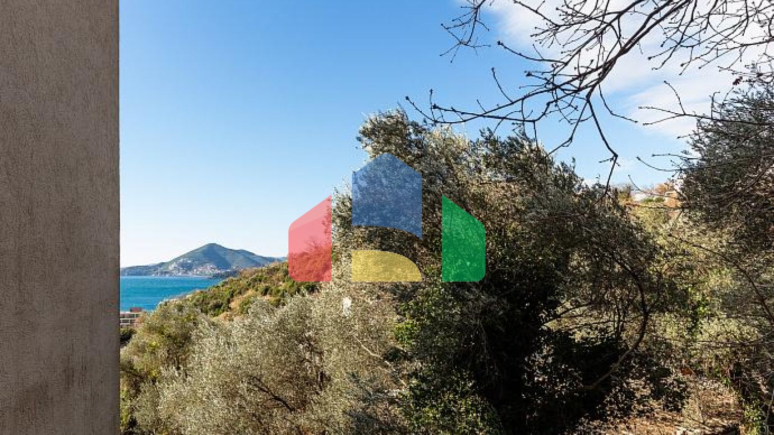 Роскошная квартира в Пржно, терраса с видом на море