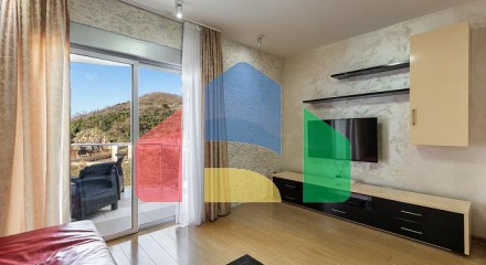 Luxury apartment in Pržno, terrace with a sea view