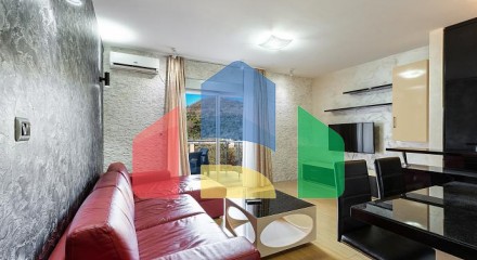 Luxury apartment in Pržno, terrace with a sea view