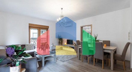 Stylish apartment 74 m² in Pržno
