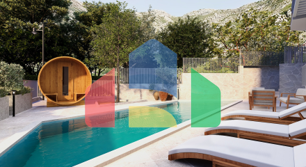 Новые апартаменты с видом на Бока-Которский залив в Рисане