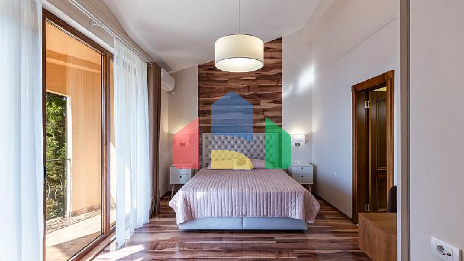 Современная вилла в Шушане с прекрасным видом на море