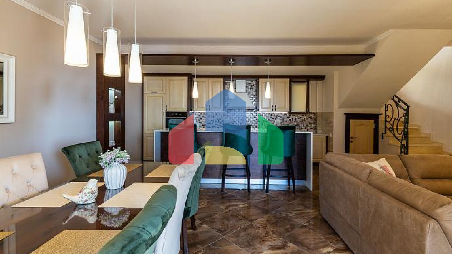 Современная вилла в Шушане с прекрасным видом на море