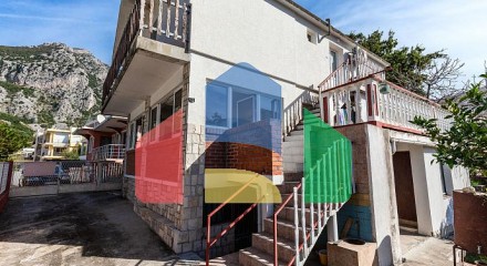 House with a terrace and sea view in Bar