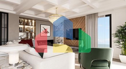 Роскошная современная вилла расположена в элитном поселке с видом на Свети Стефан и Будву.