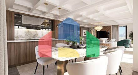 Роскошная современная вилла расположена в элитном поселке с видом на Свети Стефан и Будву.