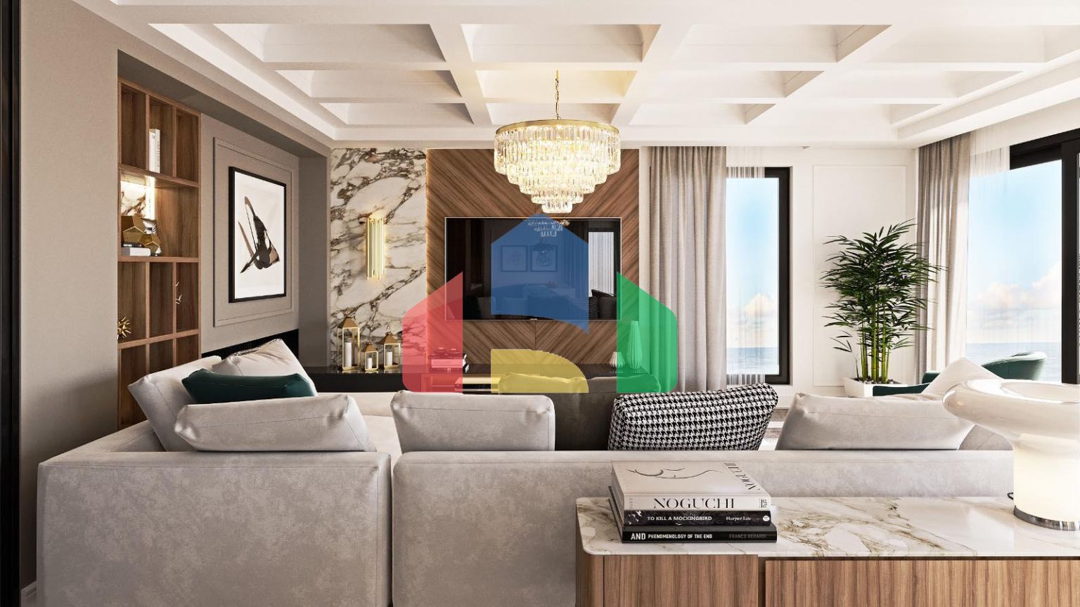 Роскошная современная вилла расположена в элитном поселке с видом на Свети Стефан и Будву.