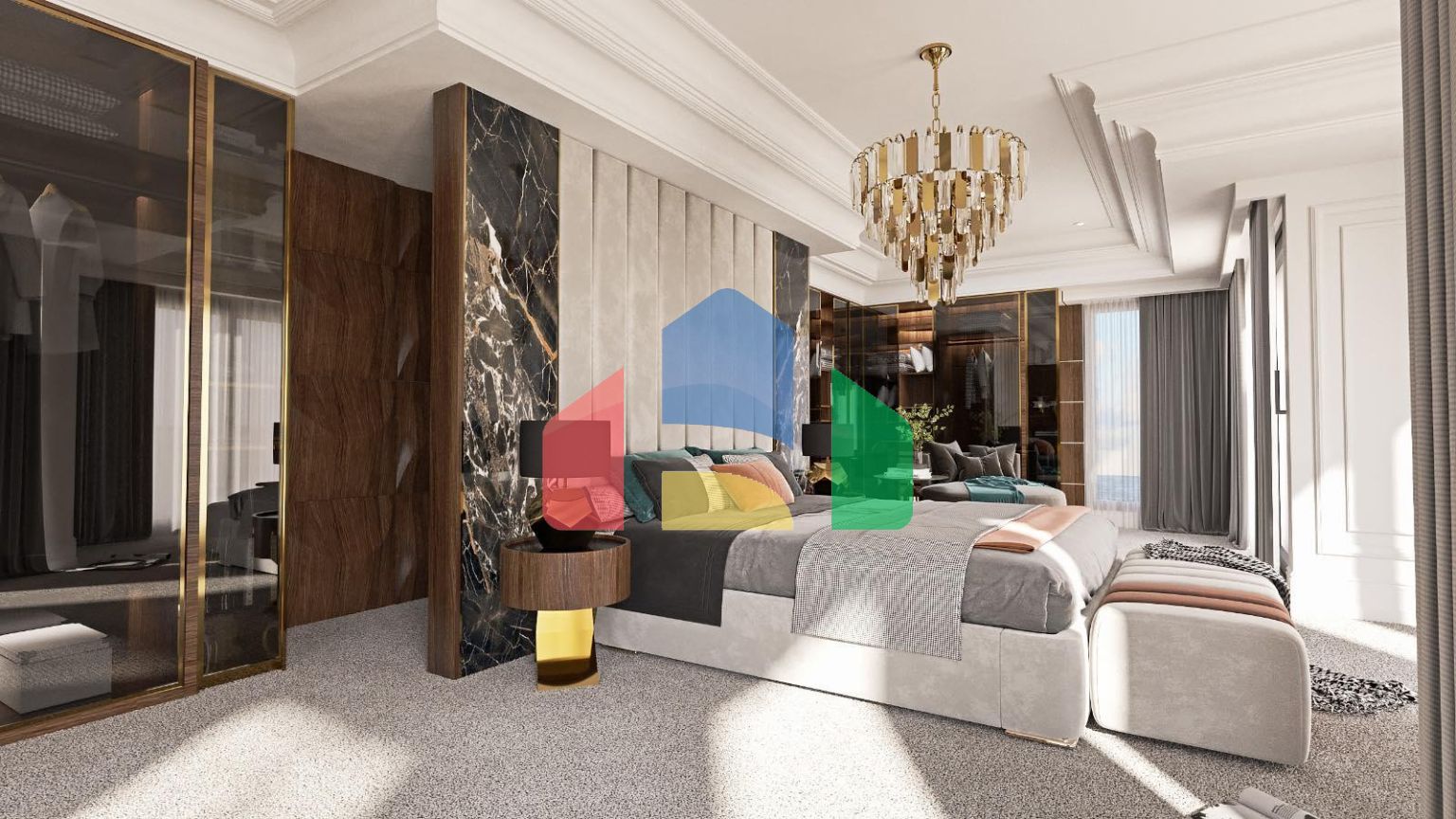 Роскошная современная вилла расположена в элитном поселке с видом на Свети Стефан и Будву.