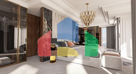 Роскошная современная вилла расположена в элитном поселке с видом на Свети Стефан и Будву.