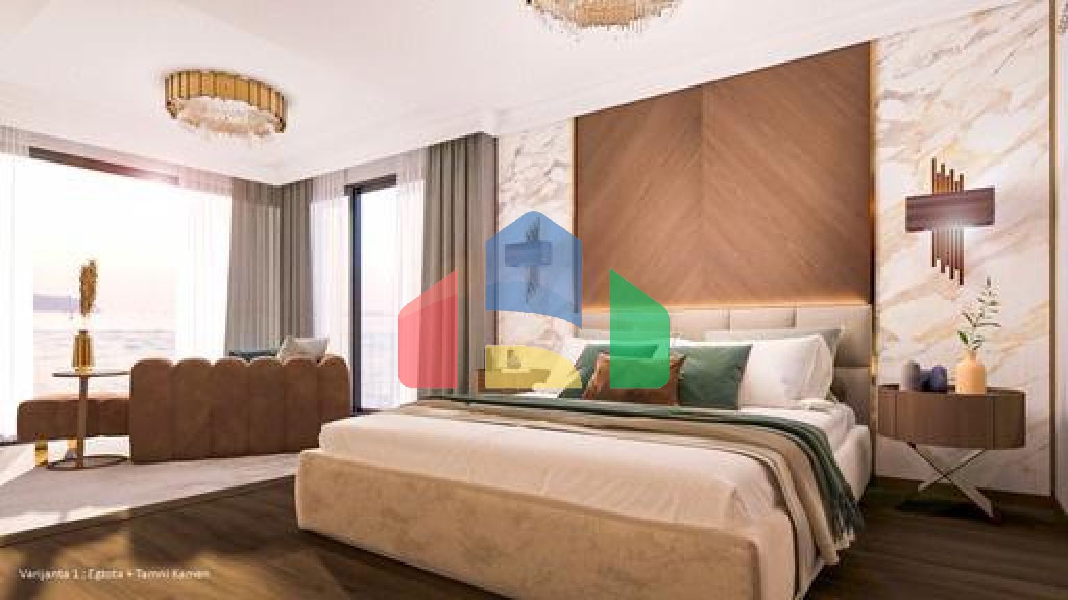 Роскошная современная вилла расположена в элитном поселке с видом на Свети Стефан и Будву.