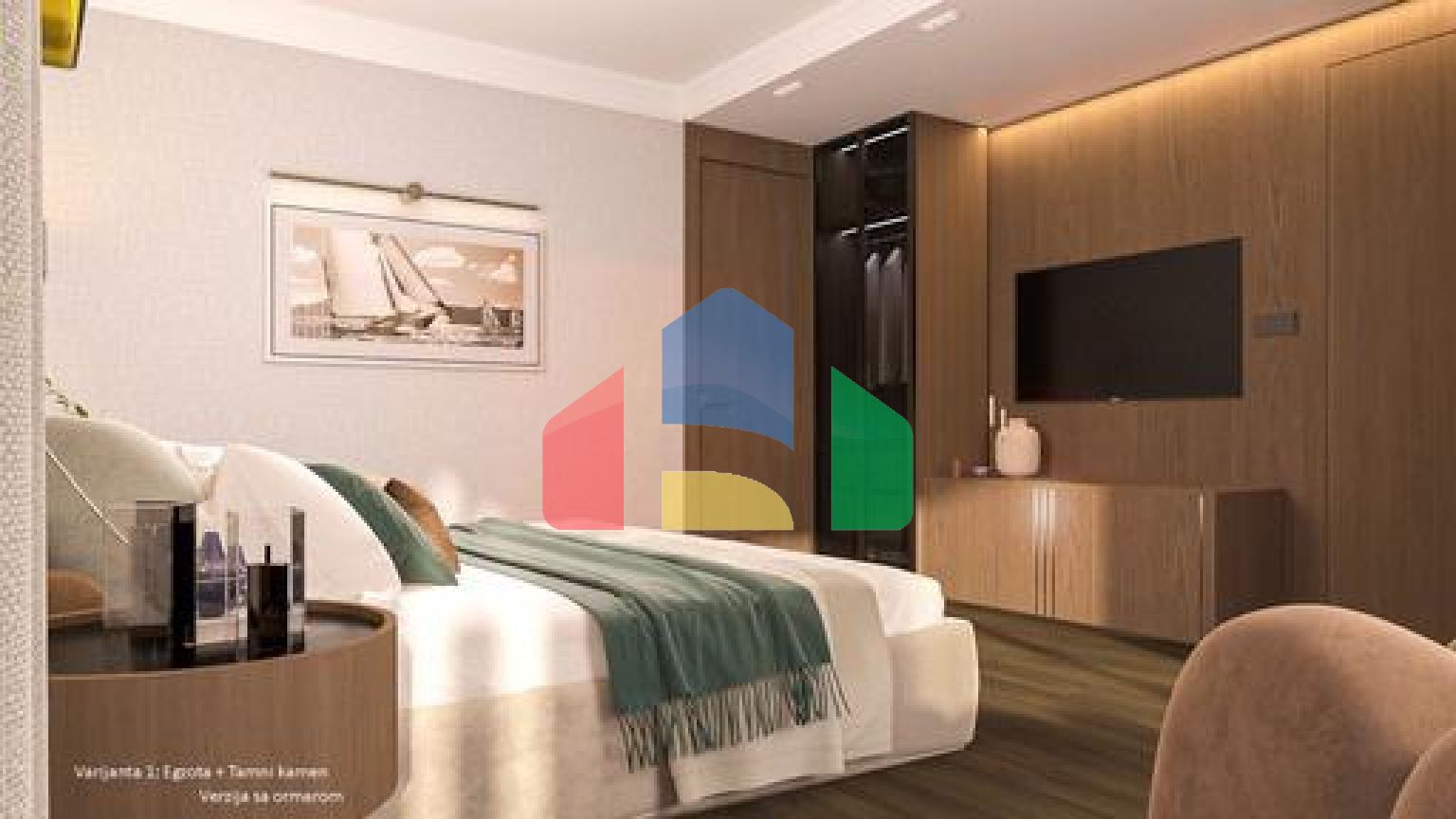 Роскошная современная вилла расположена в элитном поселке с видом на Свети Стефан и Будву.