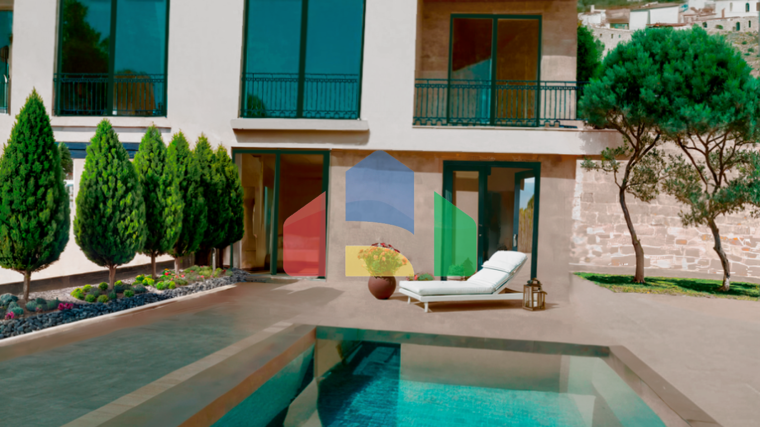 Таунхаус в Черногории с видом на море и 4 уровнями в Будванской ривьере