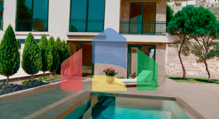 Таунхаус в Черногории с видом на море и 4 уровнями в Будванской ривьере