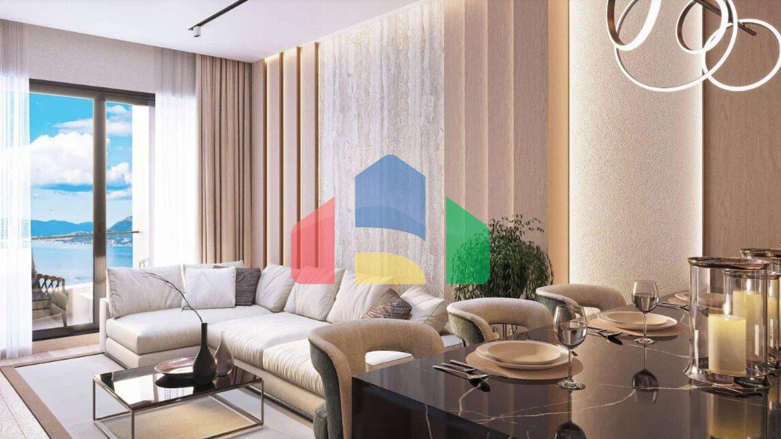 Квартира с 2 спальнями в комплексе Премиум класса  и СПА в Тивате