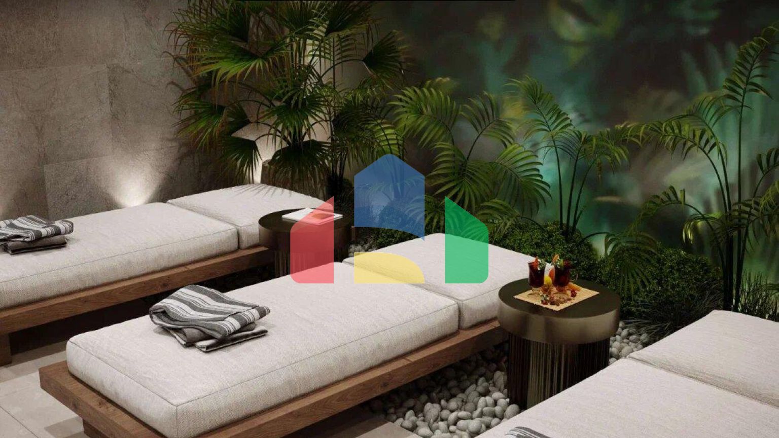 Квартира с 2 спальнями в комплексе Премиум класса  и СПА в Тивате