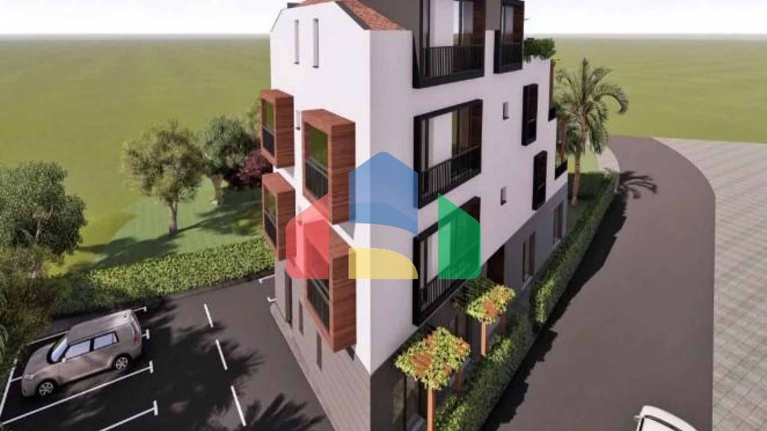 Квартира с одной спальней и паркинг-местом,  Тиват