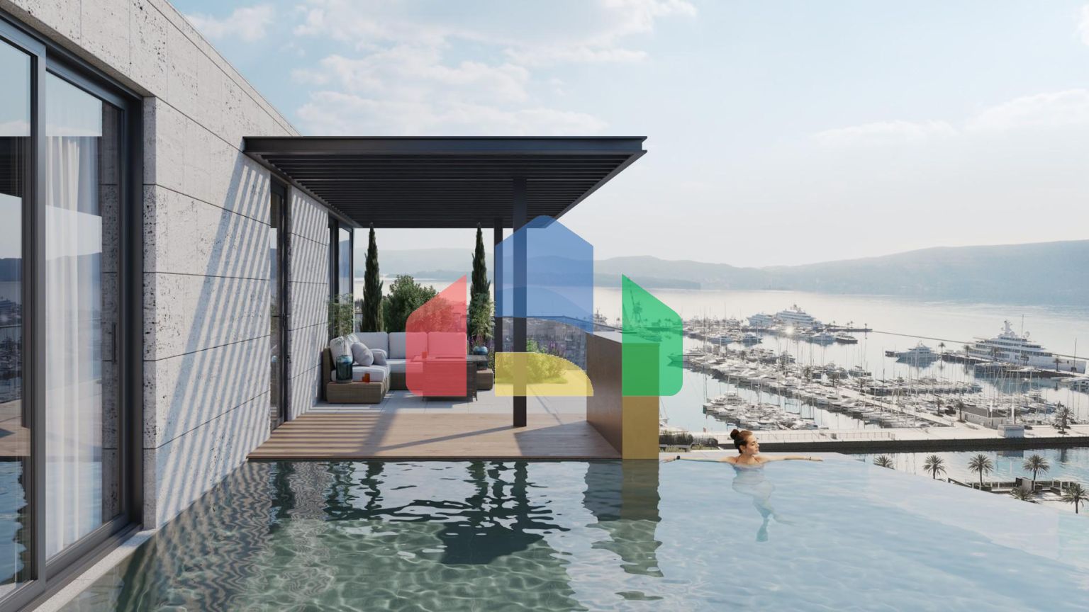 Новый элитный жилой комплекс в Порто-Монтенегро в Тивате.