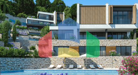 TOWNHOUSE I-2 — Готовый меблированный дом с бассейном Тиват, Donja Lastva