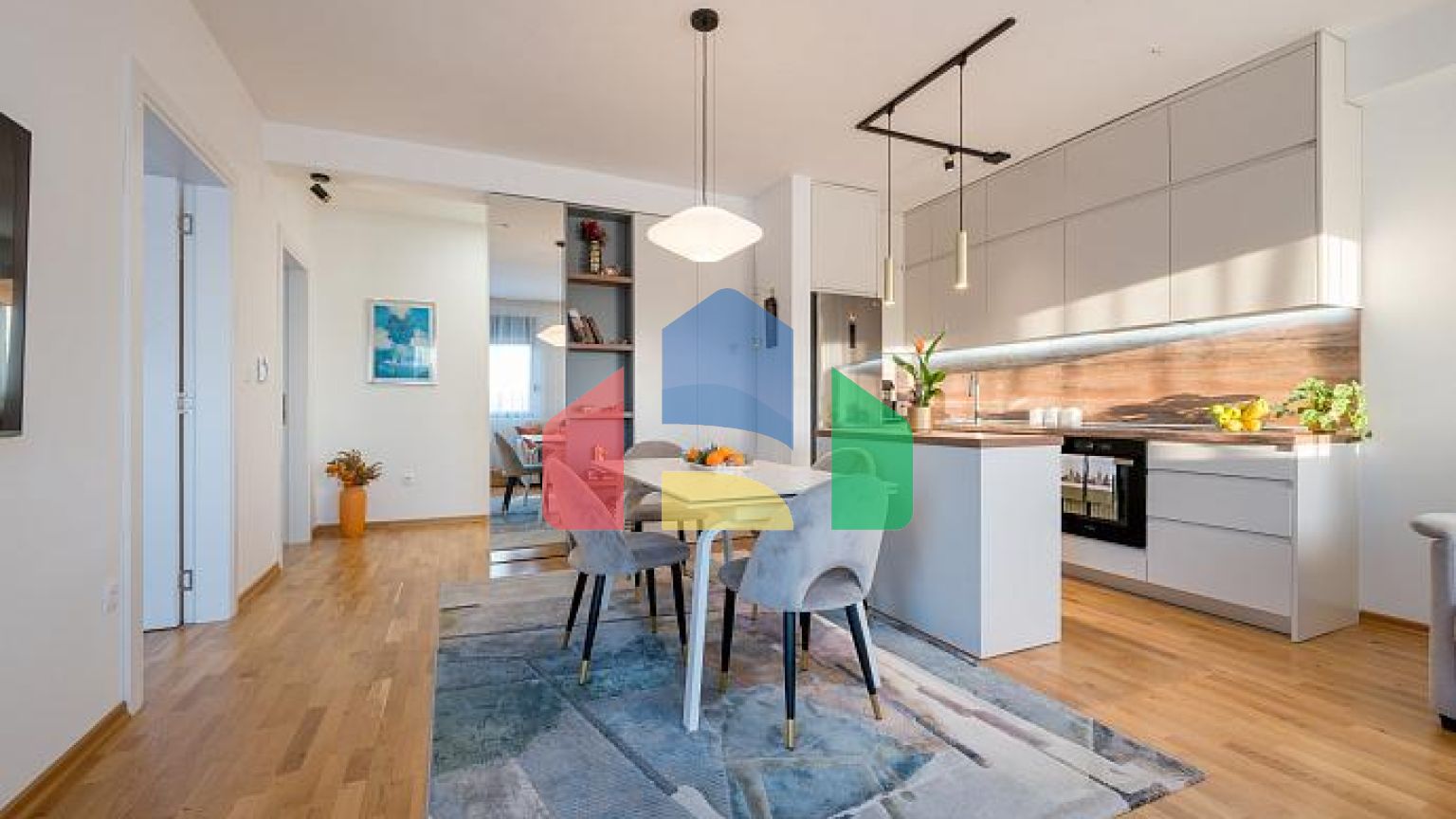 6907 Двухкомнатная меблированная квартира 63 м², Подкук, Тиват