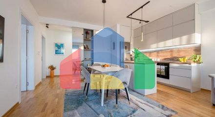 6907 Двухкомнатная меблированная квартира 63 м², Подкук, Тиват