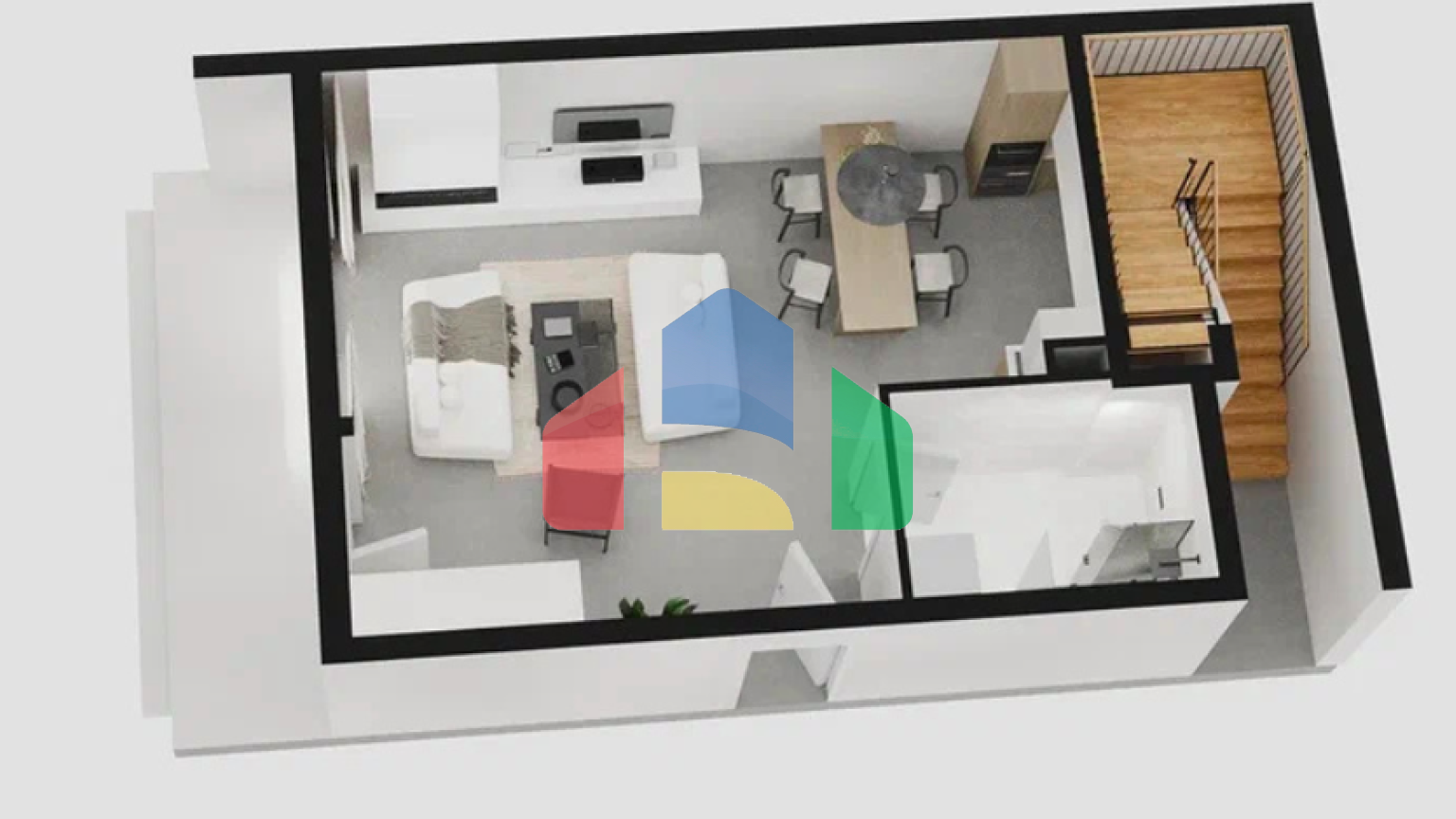 Просторная студия с террасой 26 м² и видом на море в премиум-комплексе, Тиват, Черногория.