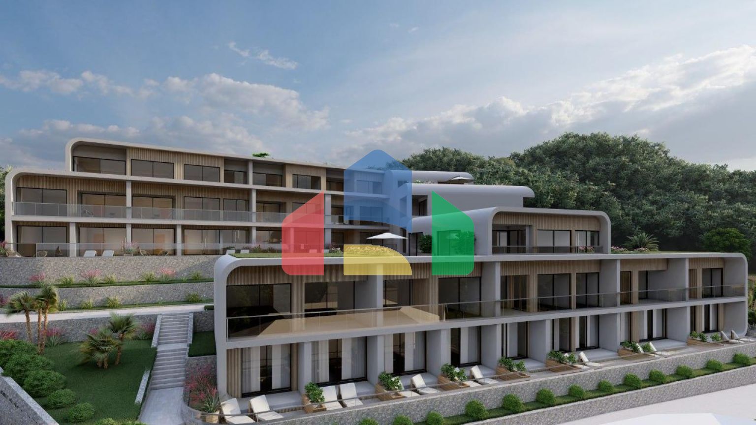 Новая квартира с балконом и видом на море в Тивате 68,19 м² район, Boniči II