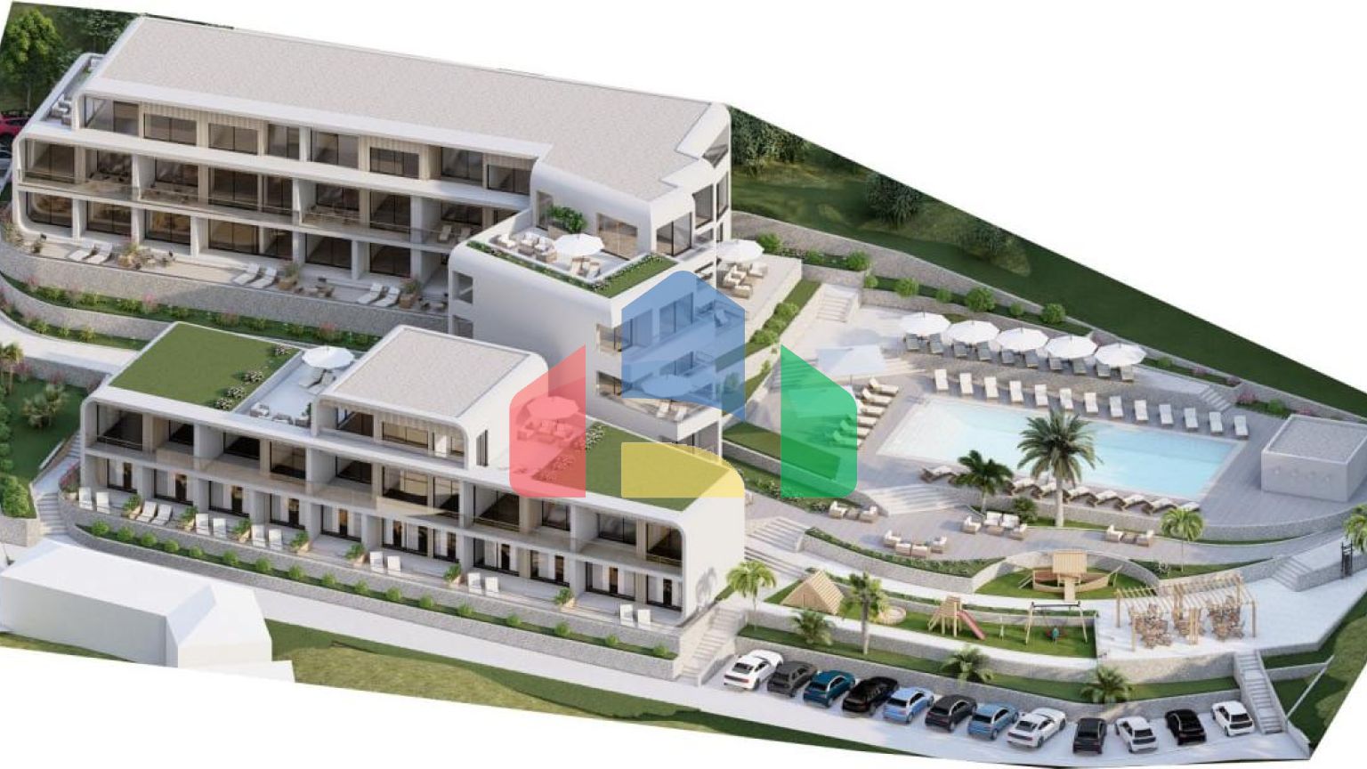 Новая квартира с балконом и видом на море в Тивате 68,19 м² район, Boniči II