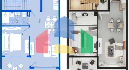 Новая квартира с балконом и видом на море в Тивате 68,19 м² район, Boniči II