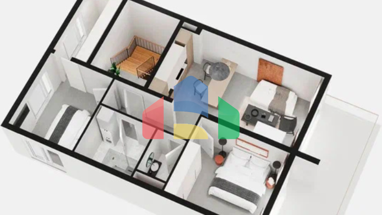 Просторная квартира с двумя спальнями, террасой и видом на море в Черногории, Тиват