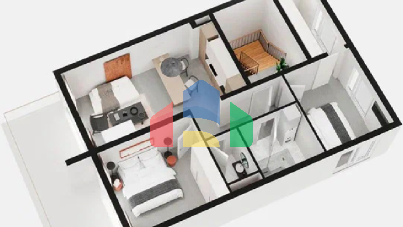 Просторная квартира с двумя спальнями, террасой и видом на море в Черногории, Тиват