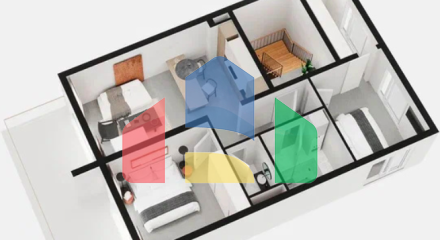 Просторная квартира с двумя спальнями, террасой и видом на море в Черногории, Тиват