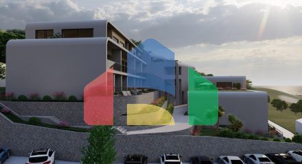 Квартира с видом на море от застройщика в Тивате.