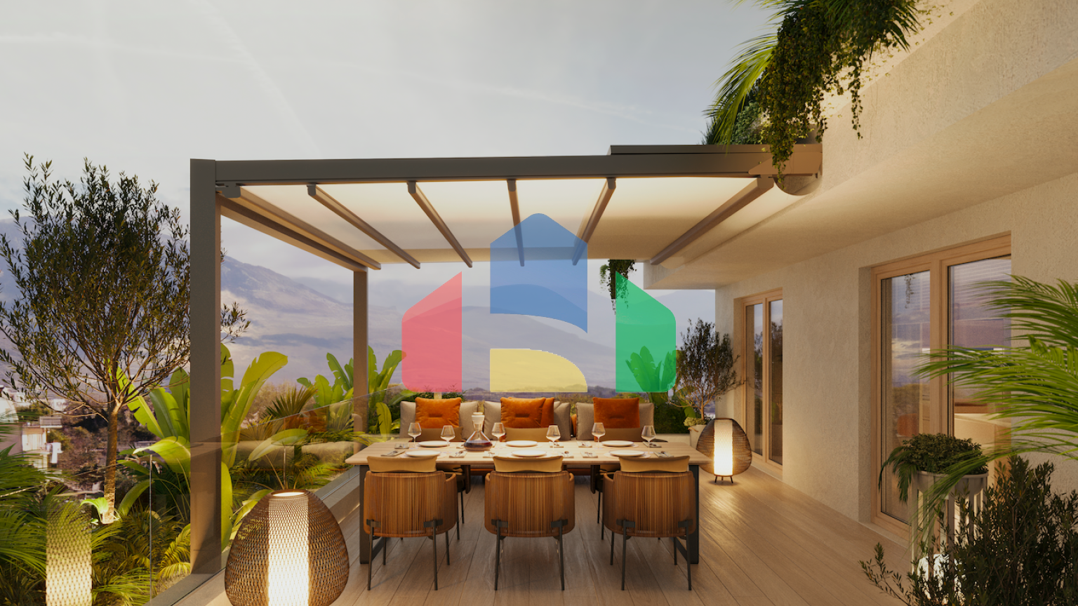 Квартира с 2 спальнями и собственным садом в центре Тивата