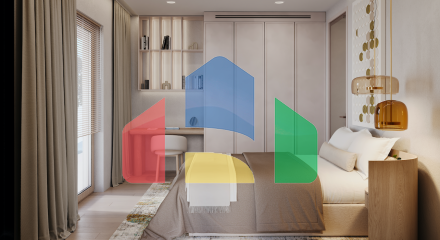 Квартира с 2 спальнями и собственным садом в центре Тивата