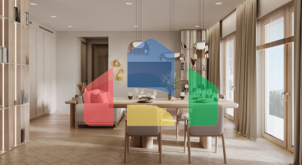 Пентхаус с приватной террасой на крыше рядом с Порто Монтенегро, Тиват